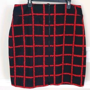 Carlisle Black and Red Check Skirt